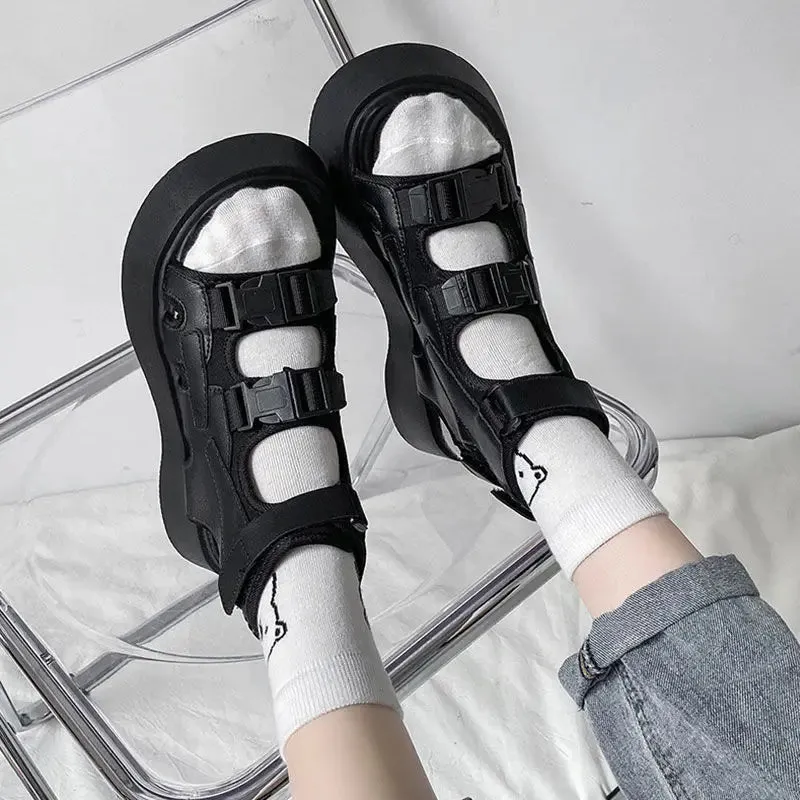 Aiertu Platform Sandals Fashion Women's Shoes Summer New Girls Sports Sexy Open Toe Beach Sandals Casual All-match Dress Shoes