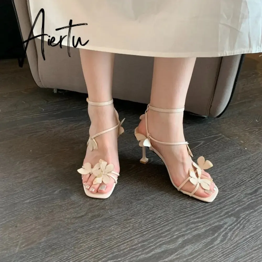 Aiertu  Women Sandals Shoes Sexy High Heels Buckle Strap Sandals Summer Party Dress Pumps NEW Woman Shoes High Heels Sexy