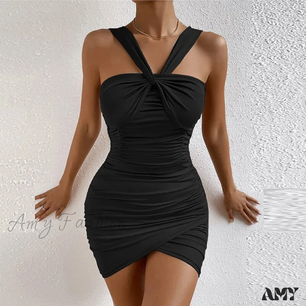 Amy Fashion - Sleeveless Bodycon Backless Party Dresses