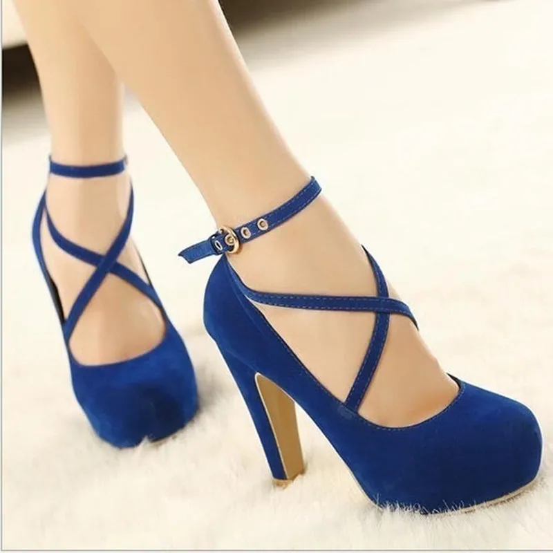 Ankle Strap Woman Party Pumps