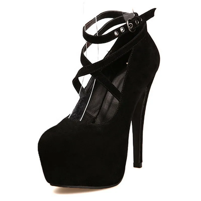 Ankle Strap Woman Party Pumps