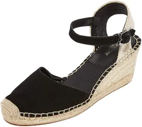 BOTKIER - ELIA BLACK SUEDE WEDGE HEELS **FREE SHIPPING**