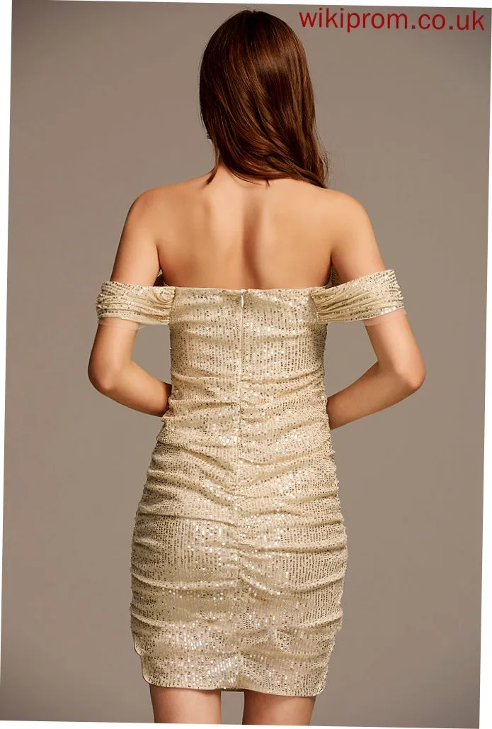 Club Dresses Sexy Sleeveless Off Bodycon Sequined Shoulder Mara the Dresses