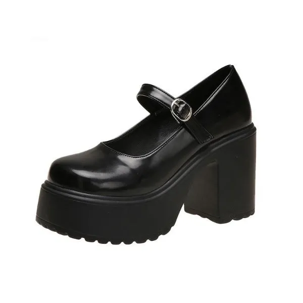 Funki Buys | Shoes | Women's Classic Mary Jane Platform Heels