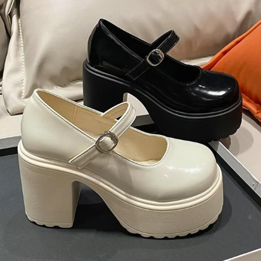 Funki Buys | Shoes | Women's Classic Mary Jane Platform Heels