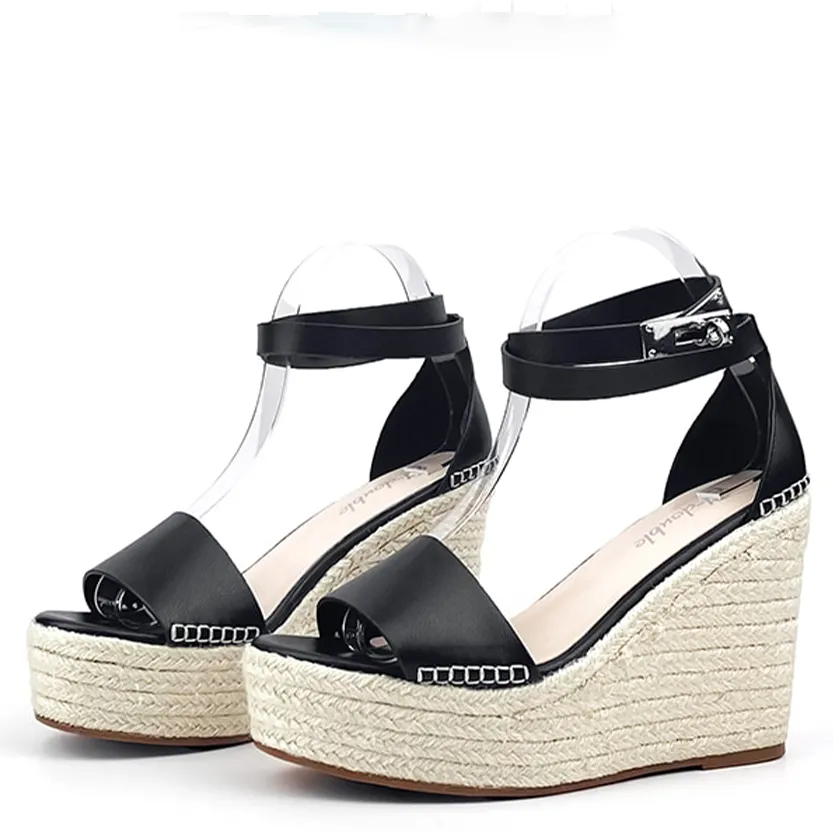 Funki Buys | Shoes | Women's Genuine Leather Wedge Sandals