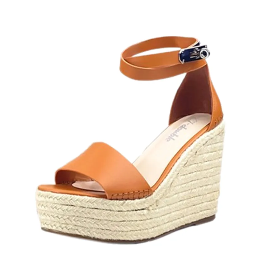 Funki Buys | Shoes | Women's Genuine Leather Wedge Sandals