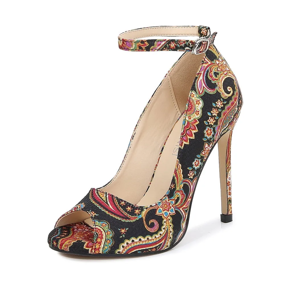 Funki Buys | Shoes | Women's High Heel Paisley Pumps