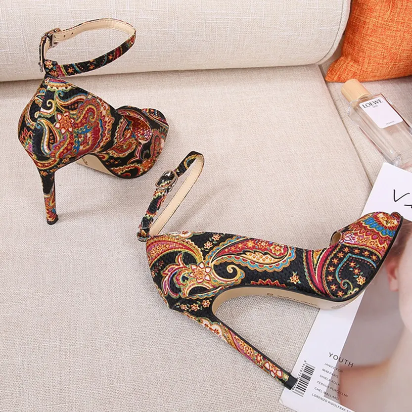 Funki Buys | Shoes | Women's High Heel Paisley Pumps