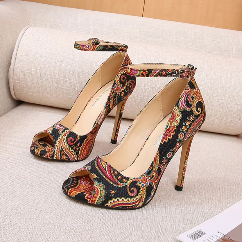 Funki Buys | Shoes | Women's High Heel Paisley Pumps