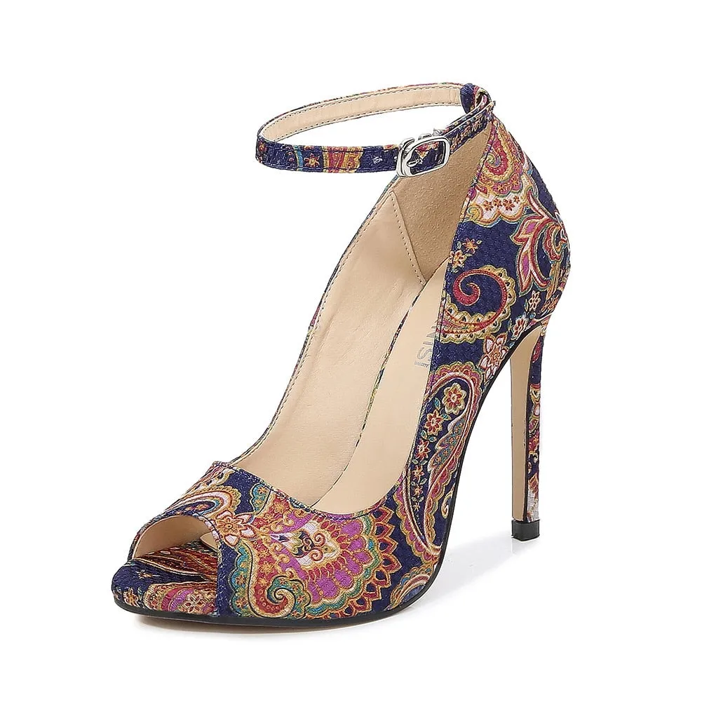 Funki Buys | Shoes | Women's High Heel Paisley Pumps