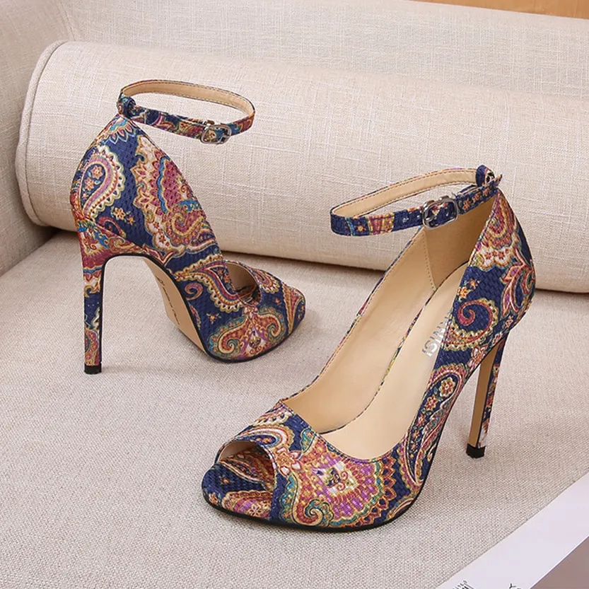 Funki Buys | Shoes | Women's High Heel Paisley Pumps