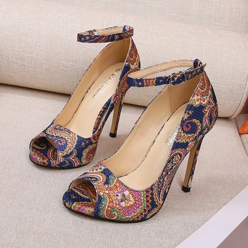 Funki Buys | Shoes | Women's High Heel Paisley Pumps