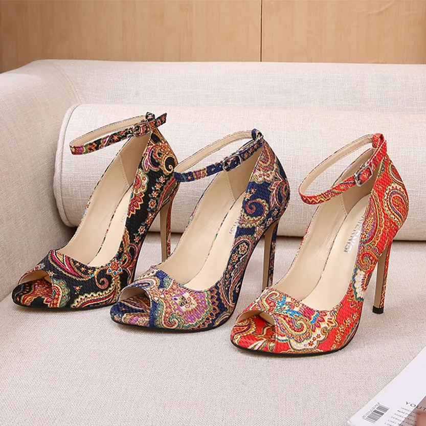 Funki Buys | Shoes | Women's High Heel Paisley Pumps