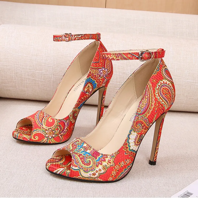 Funki Buys | Shoes | Women's High Heel Paisley Pumps