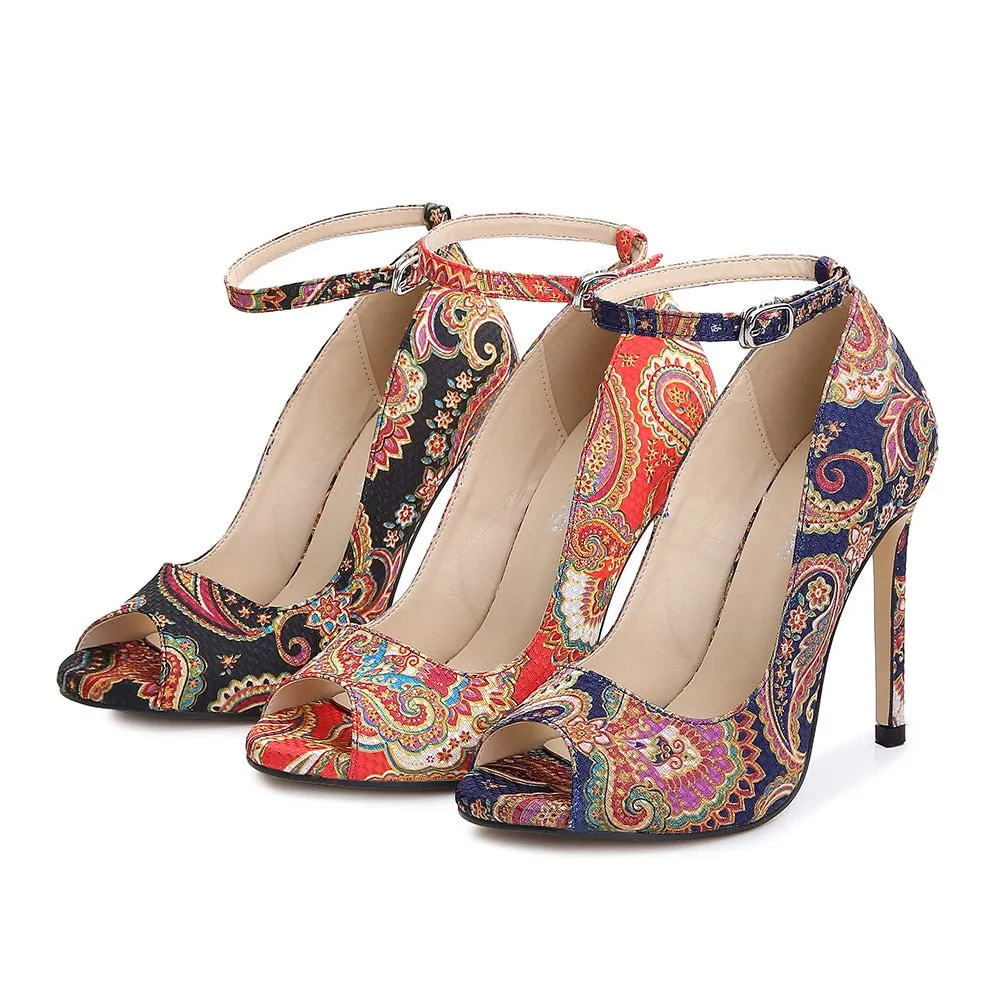 Funki Buys | Shoes | Women's High Heel Paisley Pumps