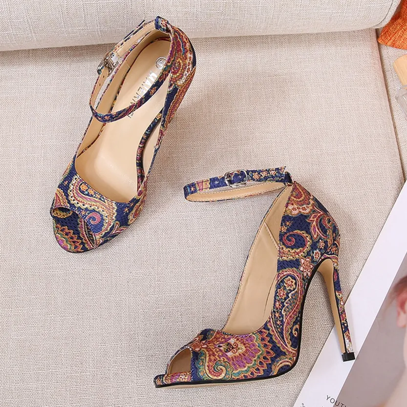 Funki Buys | Shoes | Women's High Heel Paisley Pumps