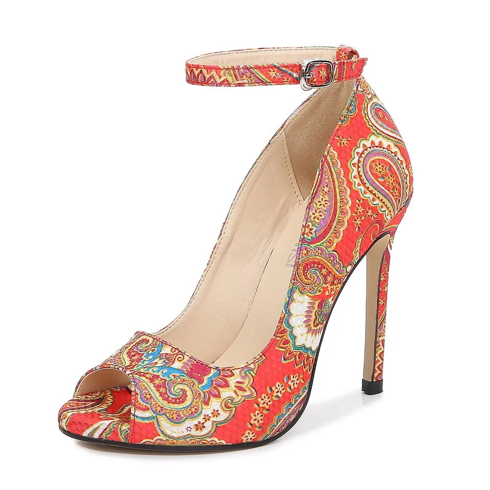 Funki Buys | Shoes | Women's High Heel Paisley Pumps