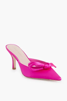 Fuschia Satin Amyra Heels