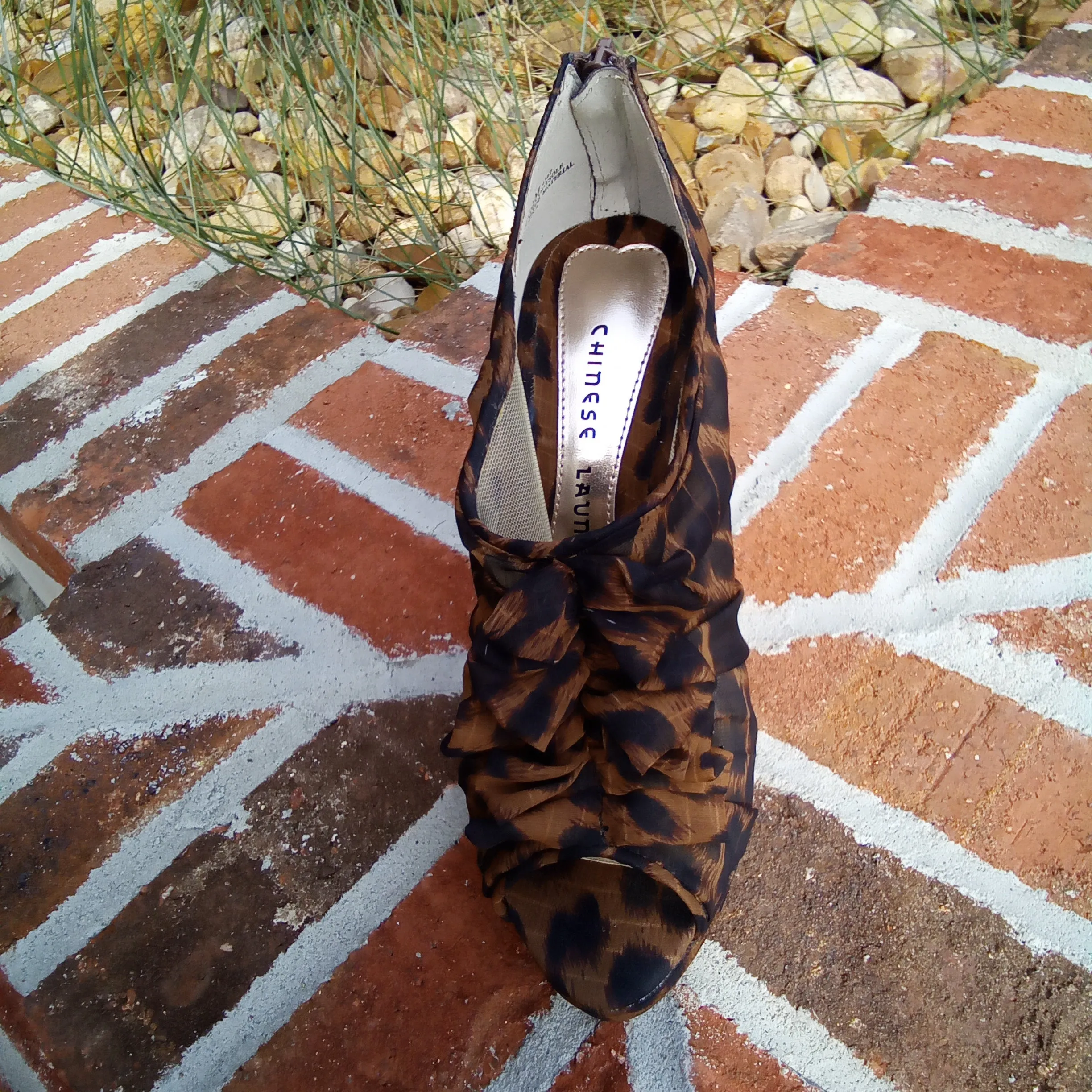 Leopard Platform Zip Back 5" Heels | Chinese Laundry Haylie