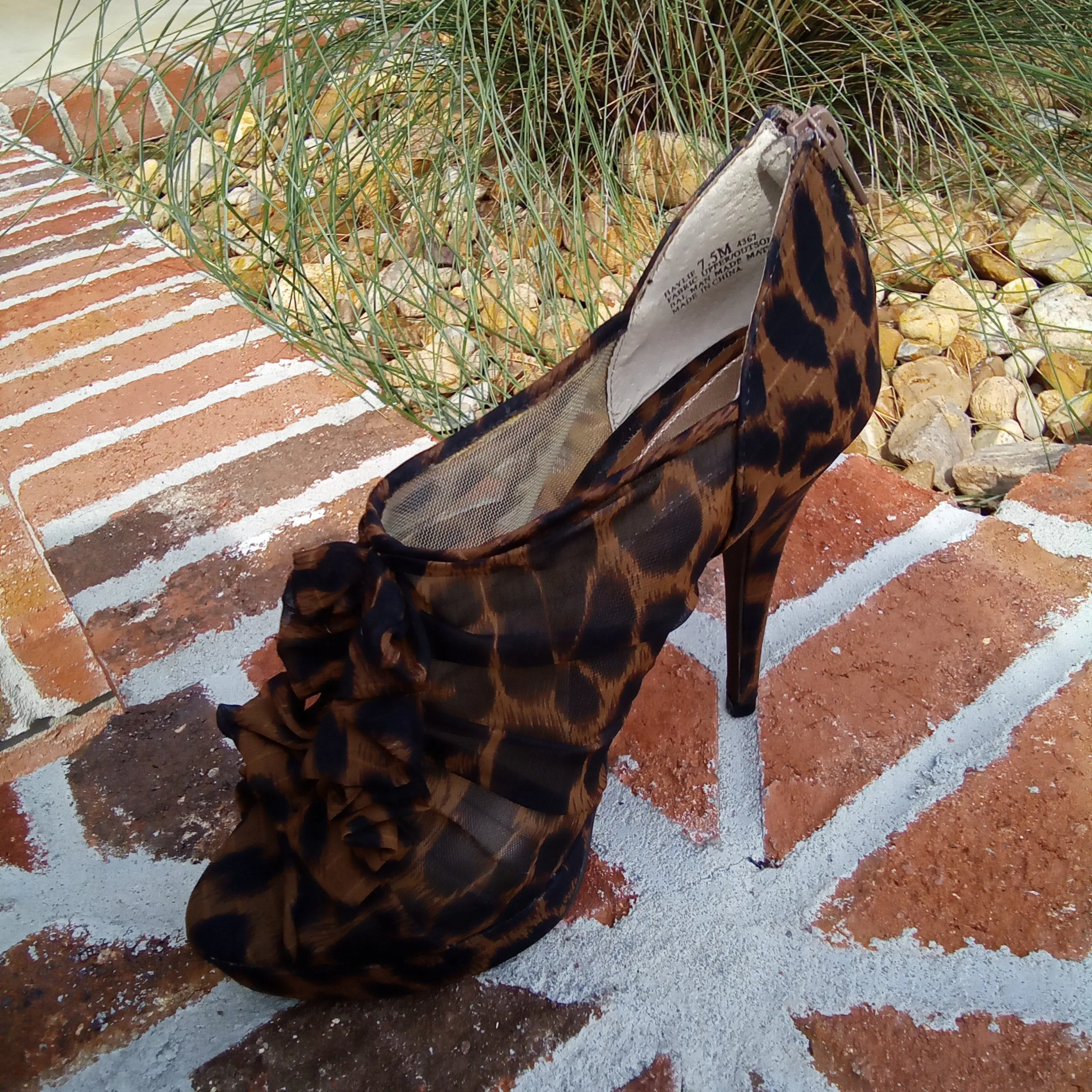 Leopard Platform Zip Back 5" Heels | Chinese Laundry Haylie