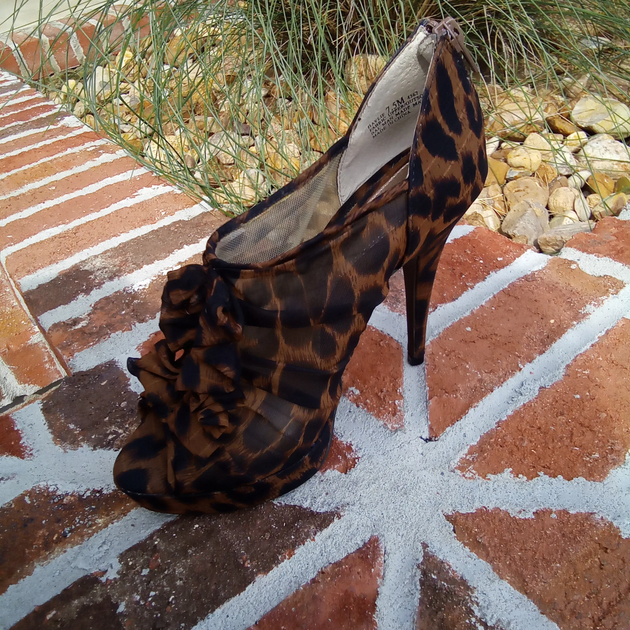 Leopard Platform Zip Back 5" Heels | Chinese Laundry Haylie