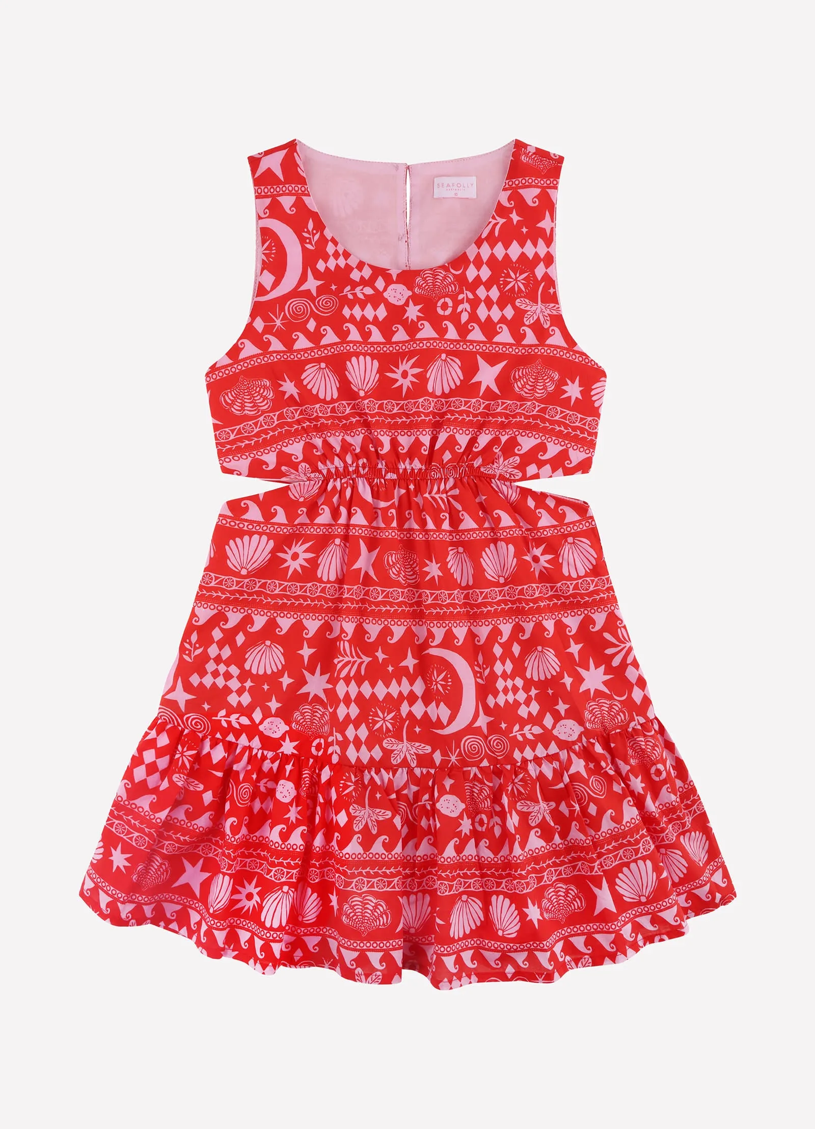 Mykonos Yardage Cut Out Dress - Mykonos