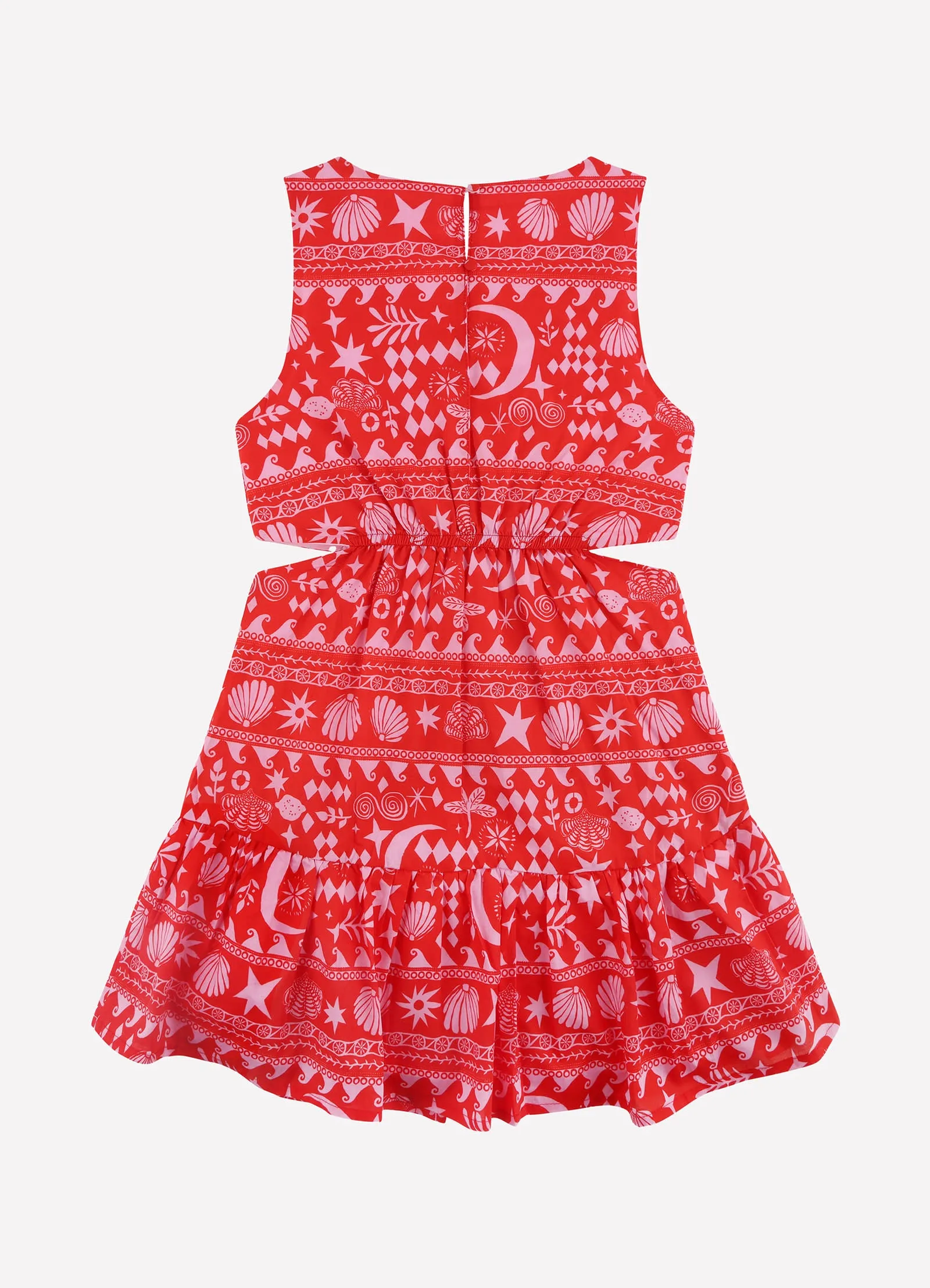 Mykonos Yardage Cut Out Dress - Mykonos