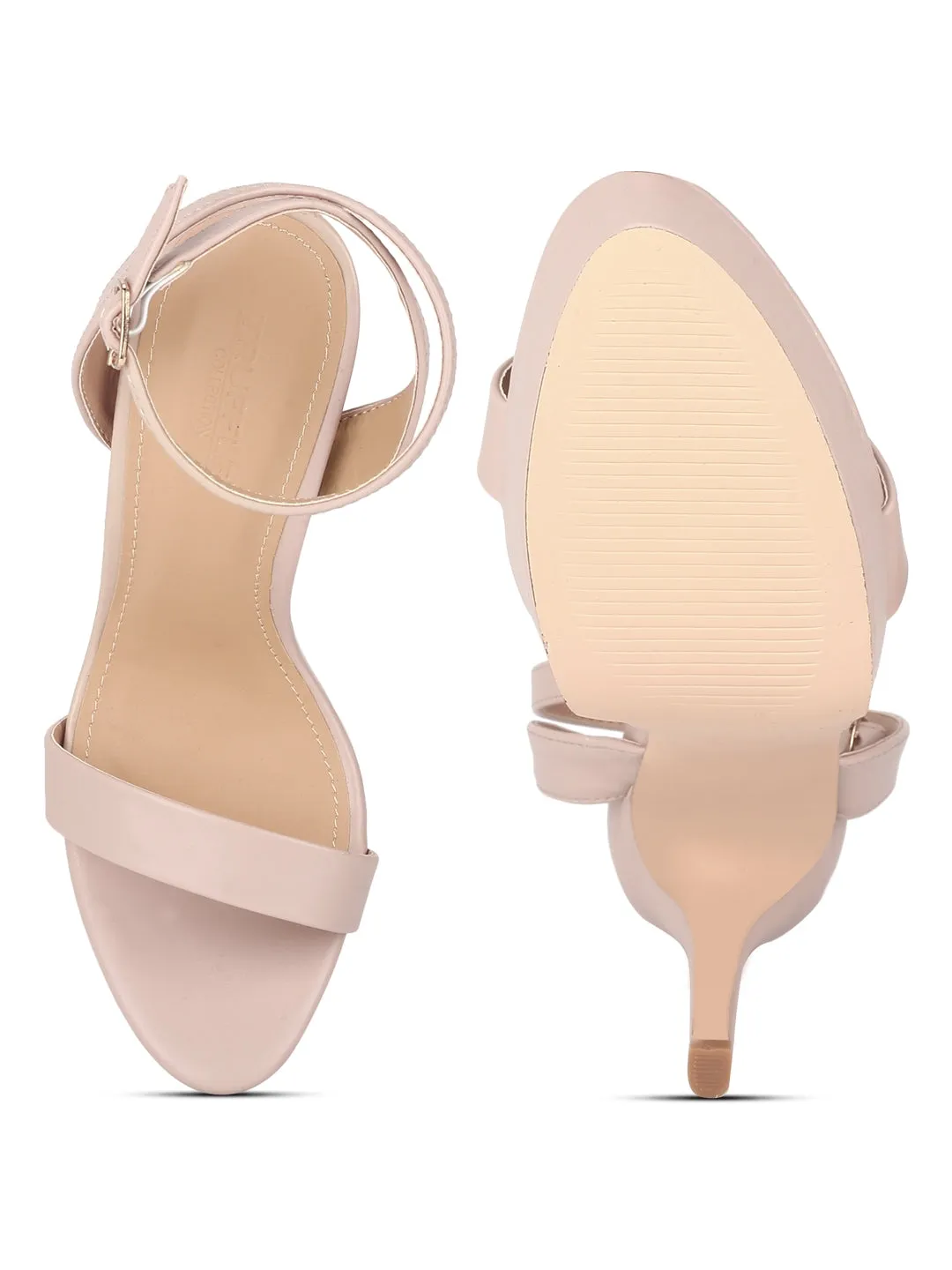 Nude PU High Platform Stiletto