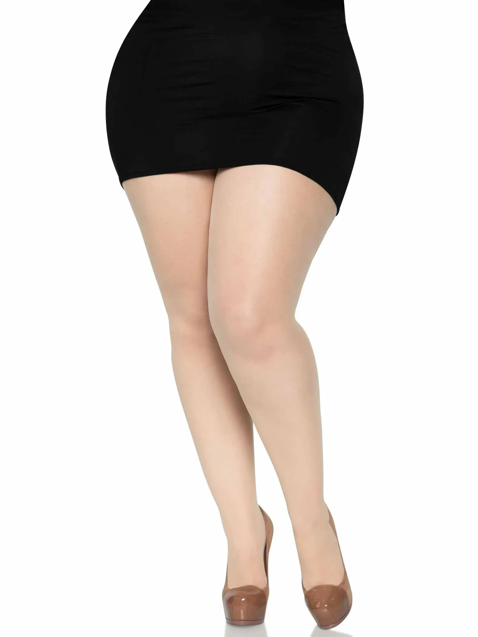 Plus Size Cadi Sheer Backseam Pantyhose