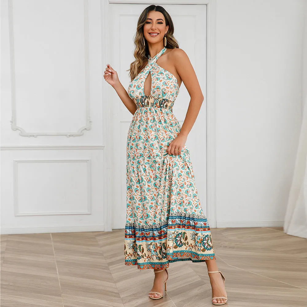 Sexy Halter Summer Bohemian Dresses