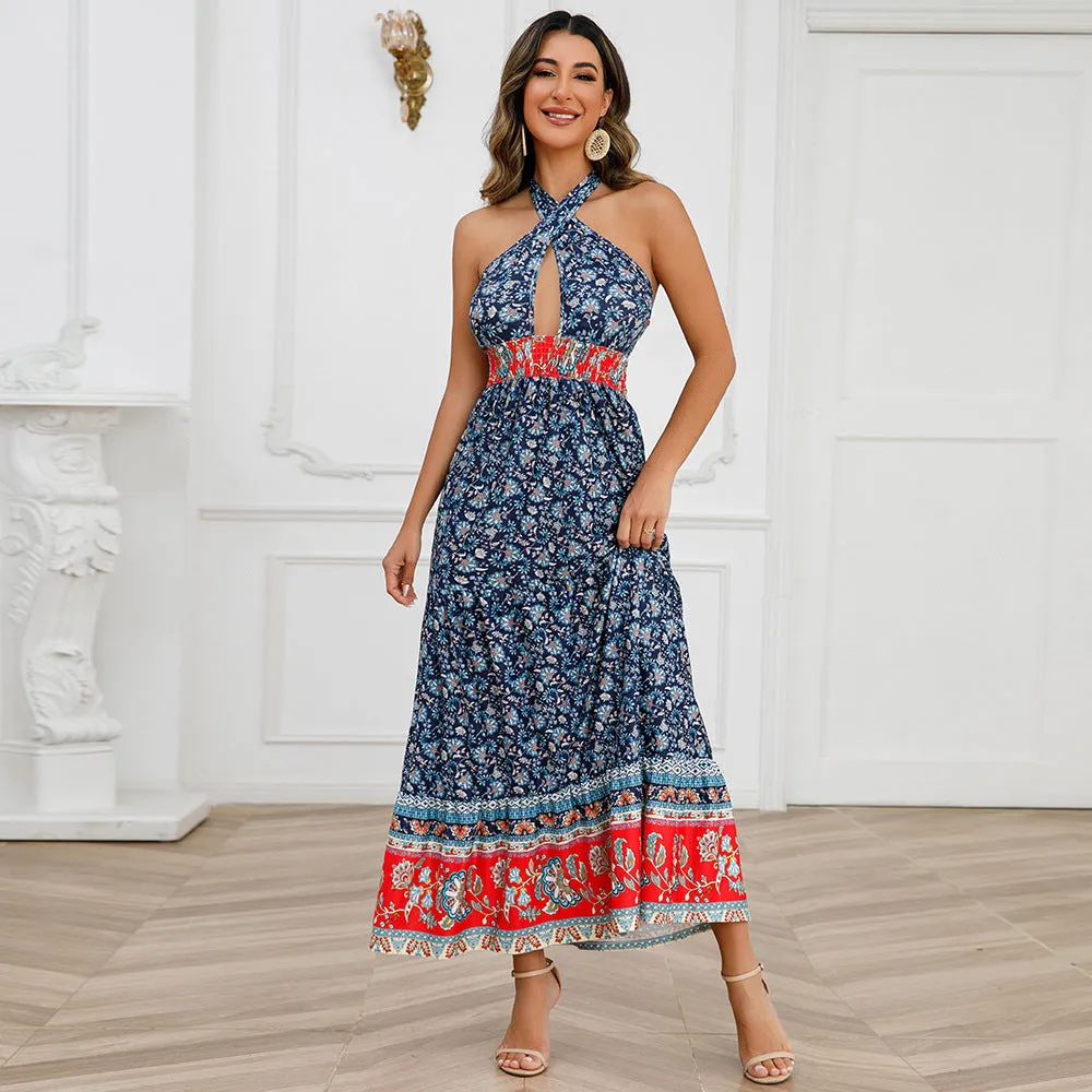 Sexy Halter Summer Bohemian Dresses