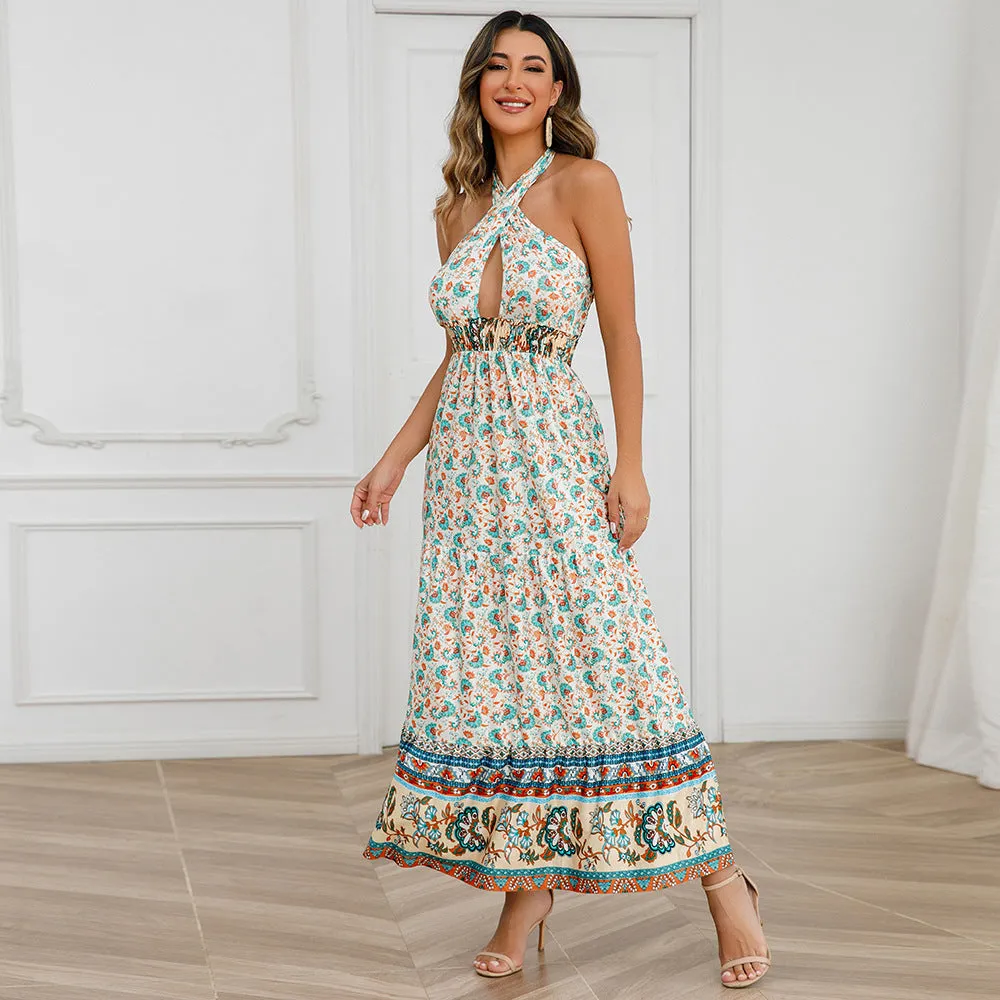 Sexy Halter Summer Bohemian Dresses