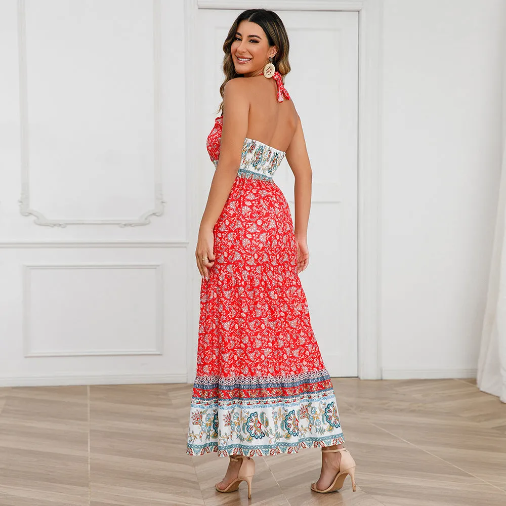 Sexy Halter Summer Bohemian Dresses