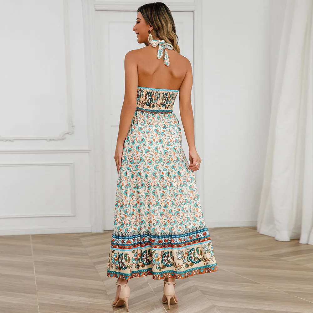 Sexy Halter Summer Bohemian Dresses