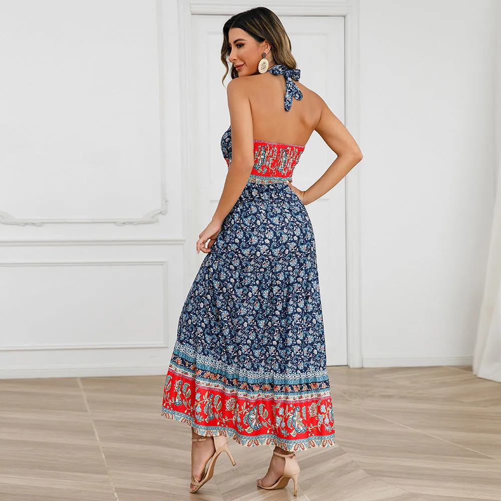 Sexy Halter Summer Bohemian Dresses