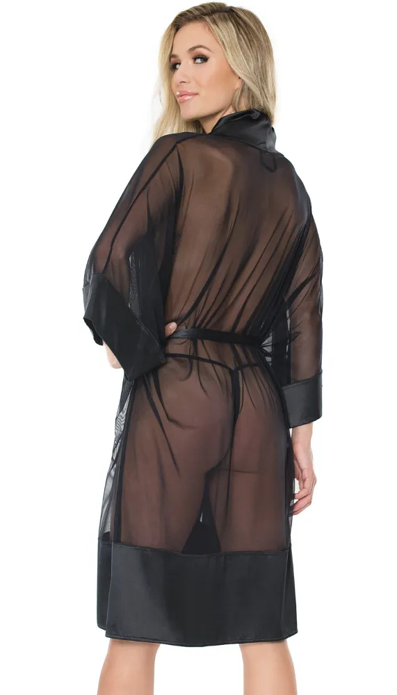 Sheer Black Robe