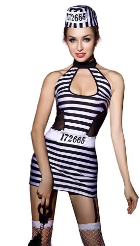 Striped Prisoner Costume