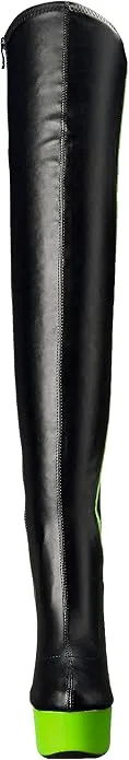 Unique-609 Faux Leather Thigh High Platform Boots